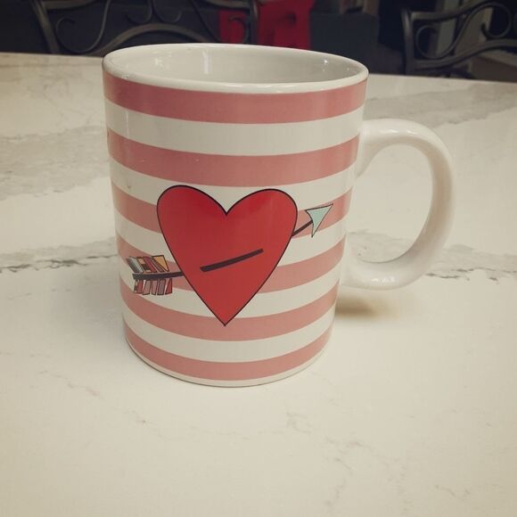 Cupid Mug Heart & Arrow Striped 12 oz - Picture 2 of 4